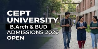 CEPT University BArch and BUD Admissions 2026 Open at cept.ac.in; Check Last Date to Apply